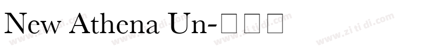 New Athena Un字体转换
